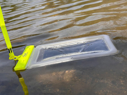 Jokari Waterproof Floating Phone Case with Neck Strap and Emergency Whistle. Use Touchscreen and Bluetooth in Pouch, Keep Your Phone Dry and Stay ...