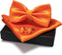 JEMYGINS Solid Color mens Pre-tied Bow Tie and Pocket Square Cufflinks Sets with Gift Box...