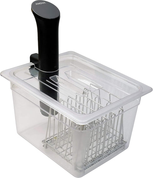 LIPAVI Sous Vide Container Model C10 3.0 Gallon (12 Quarts) 12.7 x 10.3 Inch - NOT INCLUDED: Matching rack and tailored lids for Joule, Anova and ...