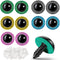 Suilung 100 Pieces Large Safety Eyes for Amigurumi Stuffed Glitter Animal Plastic Craft Crochet Eyes for DIY of Puppet Bear Crafts Toy Doll Making...