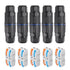 5PCS IP68 Waterproof Junction Box, Outdoor 2 Way Electrical Cable Connector, Replaceable Lever Wire Connectors for AWG 28-12, Quick Screwless Inst...