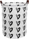 Toy Large Storage Bin-Cotton Storage Basket-Round Gift Basket with Handles for Toys,Laundry,Baby Nursery(Love Heart)...