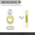 Conext Link BCHS-W25 Heat Shrink Butt Connector 25 Pack (26-24 Gauge Yellow)...