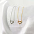 Dainty Open Heart Necklace for Women • 14K Gold Plated Cubic Zirconia Heart Pendant Choker Necklaces • Non Tarnish Cute Love Jewelry Gifts for Gir...