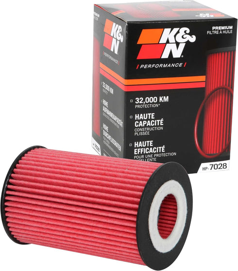 K&N Premium Oil Filter: 20,000 Mile Engine Protection, High Capacity/High Efficiency: Compatible with MERCEDES BENZ/FREIGHTLINER/DODGE/JEEP (See P...