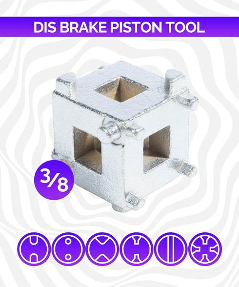 Brake Caliper Compression Tool,Car Rear Disc Brake Piston Tool,Car Accessories Caliper Piston Compressor Tool,3/8" Disc Brake Piston Caliper Wind ...