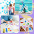 10 Pieces Stain and Splatter Stencils Shoe Stencils Graffiti Stencils DIY Art Stencils for Painting on Wood, Canvas, Paper, Fabric, Floor, Wall...