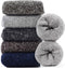 Jeasona Wool Hiking Socks for Women Warm Winter Thermal Thick Socks for Cold Weather Cozy Gifts for Women Mom 5 Pairs...