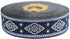 11 Yard Spool 0.98 inches Wide Navy Blue Renaissance Motive Ribbon European Ribbon Dog Colar Ribbons Sewing Jacquard Ribbon Trim 25905...