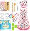 Birthday Gifts for 3-8 Year Old Girls Cute Stuff Apron for Girls Kids Cooking Sets Toddler Toys Kids Chef Hat and Apron Easter Christmas Stocking ...