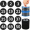 50 Pcs Black Carpet Floor Circle Sit Markers with Numbers 1-50 Carpet Dots for Spot Markers, 4 Inch Floor Dots Teacher Supplies Classroom Organiza...