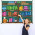 BeYumi Bible Learning Bookshelf Cutouts - 110Pcs Back to School Books of The Bible Learning Bulletin Board Set Faith Religious Christian Vacation ...
