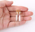 MaxMau 100 Count Small Glass Bottles with Corks,5ml Tiny Vials Clear Mini Jars Wooden Stopper for Art Crafts Storage Party Decoration Wedding Favo...