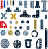 145 Pcs Building Blocks Parts Gear and Axle Set Connectors Wheels Liftarm Pins Accessories Brick Sets Toys Tight Fit with Major Brands…...