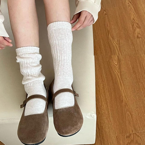 4-Pack,Slouchy Socks for Women,Slouch Crew Socks,Cotton,Scrunch,Can be Stacked or Straightened...