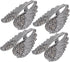 4Pcs Angel Wing Pin Brooch Unisex Crystal Angel Wing Corsage Pin Brooch Cardigan Breastpin Clip Lapel Pin Coat Badges for Tuxedo Blazer Cardigan S...