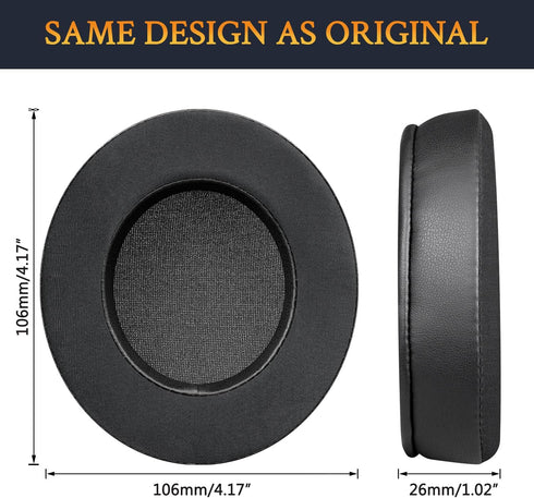 SOULWIT Cooling Gel Earpads Replacement for OneOdio Pro-10/Pro-30/Pro-50/Studio HiFi/Studio Pro-C Y80B/Monitor 60 Headphones, Ear Pads Cushions wi...