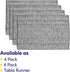 Sweet Home Collection 100% Cotton Placemats for Dining Room Rectangle Two Tone Woven Fabric 13" x 19" Soft Durable Table Mat Set, Set of 6, Gray...