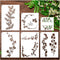 Large Leaf Vine Stencils for Painting on Walls Wood Canvas Fabric Leaves Paint Stencil for Crafts Kids Adult Art Projects Drawing Reusable Pattern...