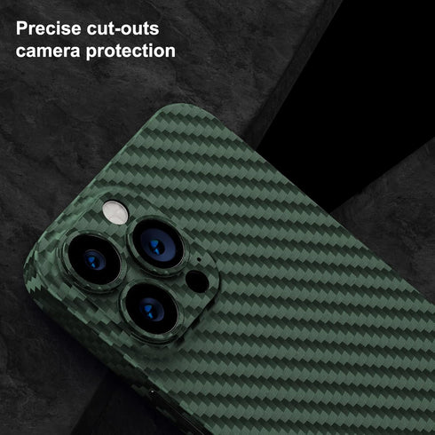 memumi Slim Case for iPhone 13 Pro Max Carbon Fiber Pattern 0.3 mm Matte Back Cover Compatible with iPhone 13 Pro Max Ultra Thin Case with Mnimali...
