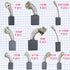 Electric Motor Carbon Brushes Set - 40 Pack Replacement Repair Kit with 10 Sizes, Suitable for Repair Power Tools Part...
