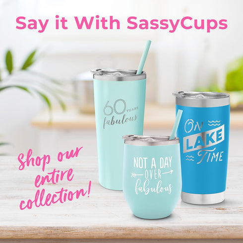 60th Birthday Tumbler - 60 Years Fabulous - Stainless Steel Tumbler Cup with Straw and Lid - Insulated Mug for Mom Birthday - 60th Birthday Party ...