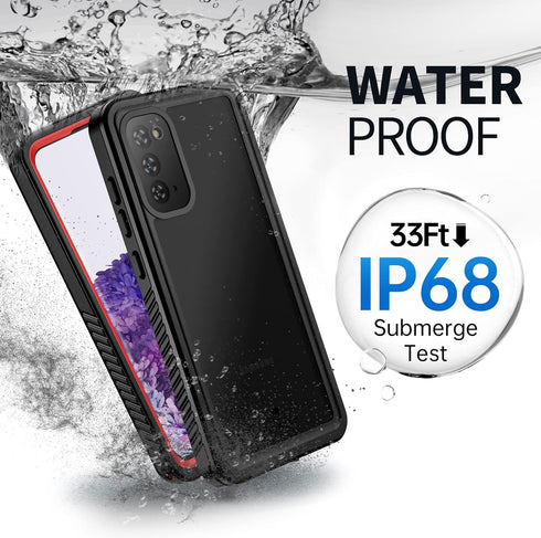 BEASTEK Galaxy S20 Plus Waterproof Case, Shockproof Dustproof IP68 Underwater Case, FSN Series with Built-in Screen Protector Anti-scratch 360 Cov...