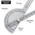 Outus Angle Protractor Angle Finder Ruler Two Arm Stainless Steel Protractor Woodworking Ruler Angle Measure Tool with 0-180 Degrees (30 cm/ 11.8 ...