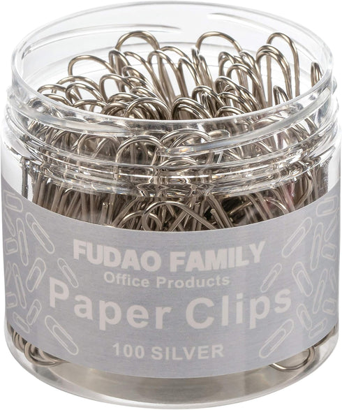 Jumbo Paper Clips, 2 Inch Paper Clip, 100 pcs Large Paperclips (Jumbo, Silver)...