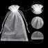 50 PCS 8x12 White Organza Bags - Wedding & Party Gift Bags With Drawstring...
