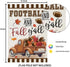 Welcome Thanksgiving Fall Garden Flags for Outside Decorations, FOOTBALL and Fall Y'all Truck with Maple Leaves Small Yard Flag, Harvest Autumn Se...