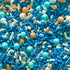 Shabby Elegant Chic Edible Confetti Sprinkles Cake Cookie Cupcake IceCream Donut Quins - 4oz (Blue Gold White)...