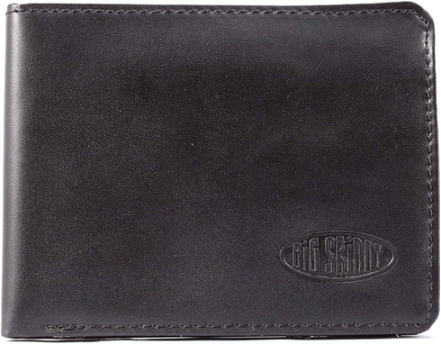 Big Skinny Men's L-Fold Passcase Leather Slim Wallet, Holds Up to 30 Cards...