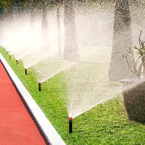 10 Pieces Variable Arc Nozzle, Replacement Pop-up Sprinkler Heads Compatible with Most of Adjustable Pop Up Sprinklers Spray Head for Garden Lawn ...