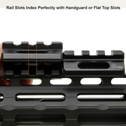 UTG Leapers MT-RSX5S Inc Super Slim Picatinny Riser Mount, 1/2" Height, 3 Slots, Black...