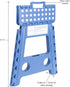 21048 15-Inch Folding Step Stool, Wide Folding Step Stool, Plastic Step Stools For Adults, Garden Step Stool, Foldable High Stool...