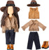 Bencailor 18 Inch Doll Clothes and Accessories Doll Outfits Set Western Cowgirls Jacket Trousers Hats Shoes for 18 Inch Doll Girls Gifts...