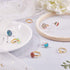 PH PandaHall 40pcs 2 Colors Adjustable Flat Ring Base Blank, Metal Round Finger Ring Trays Ring Blanks with 8mm Flat Base Rings Cabochon Base Beze...
