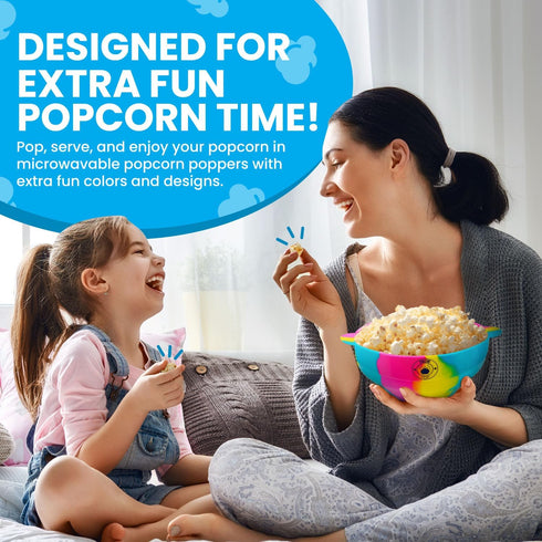 Microwavable Silicone Popcorn Popper- BPA Free- 100% Food grade Silicone, Collapsible Reusable Microwave Bowl- Popcorn Maker- Dishwasher Safe- Bla...