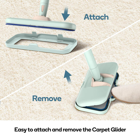 Newbealer Carpet Gilder, Steam Mop Replacement Accessory Compatible with NB602N, Durable, Reusable, Green (Carpet Glider Only)...