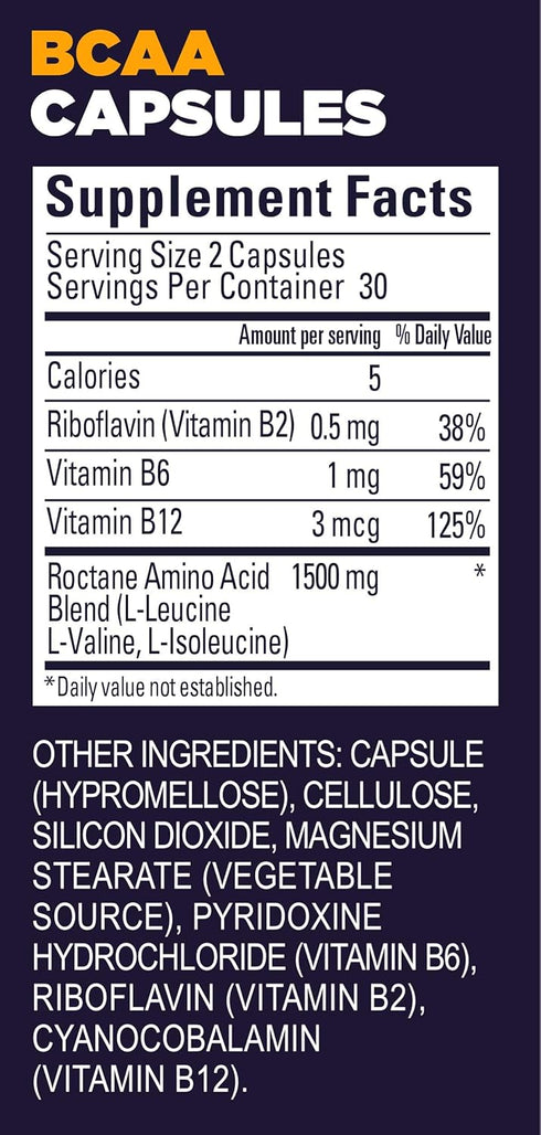 GU Energy Roctane Ultra Endurance Branch Chain Amino Acid and Vitamin B Exercise Recovery Capsules,Informed Choice, Energy for Before, During or A...
