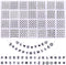XIMISHOP 1400pcs Round Letter Beads for Jewelry Making,31 Style White A-Z Alphabet Acrylic Beads Kits Heart Beads for Bracelets Making (4 * 7mm)...