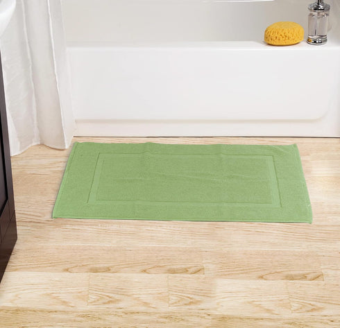 Utopia Towels Cotton Banded Rug, Bath Mats, Not a Bathroom Rug, 21 by 34 Inches, 100% Ring Spun Cotton, Highly Absorbent Shower Bathroom Floor Mat...