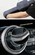 Fluffy Wool Car Steering Wheel Cover Genuine Sheepskin Steering Wheels Interior Accessories for Women Anti-Slip Universal for 15 inch (Gray)...