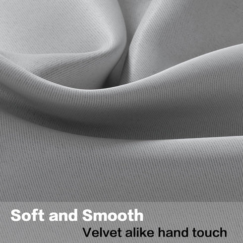 H.VERSAILTEX 2 Panels Blackout Curtain Valances for Kitchen Windows/Bathroom/Living Room/Bedroom Privacy Decorative Rod Pocket Short Window Valanc...