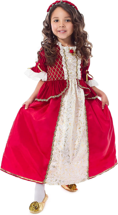 Little Adventures Winter Beauty Princess Dress Up Costume (Medium Age 3-5) - Machine Washable Child Pretend Play and Party Dress with No Glitter...