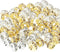 Bememo 200 Pieces 8mm Rondelle Beads Crystal Spacer Beads Loose Beads for Jewelry Bracelets Making (Golden and Silvery)...