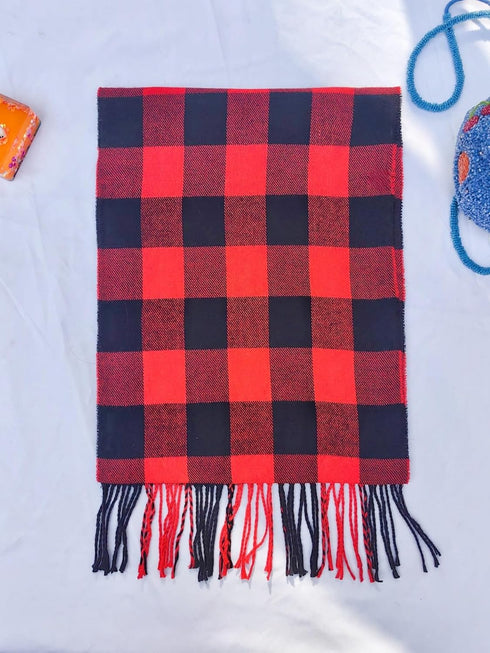 Wander Agio Winter Kids Scarf Warm Shawls Scarves Parent-child Scarf Womens Plaid Scarfs Small...