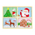 Mud Pie Kids 4 in 1 Holiday Puzzle, Santa, 7 1/2" x 10 3/4"...