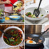 Homikit 5-Piece Kitchen Cooking Utensils Set, Black Silicone Slotted Turner Spatula Spoons for Nonstick Cookware, Dishwasher Safe Kitchen Tools fo...